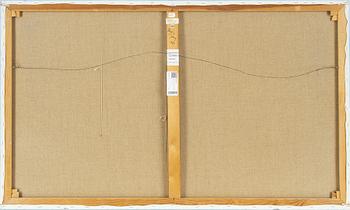 Beck & Jung, acrylic and computer ink plot on canvas, signed and dated 1981 verso.