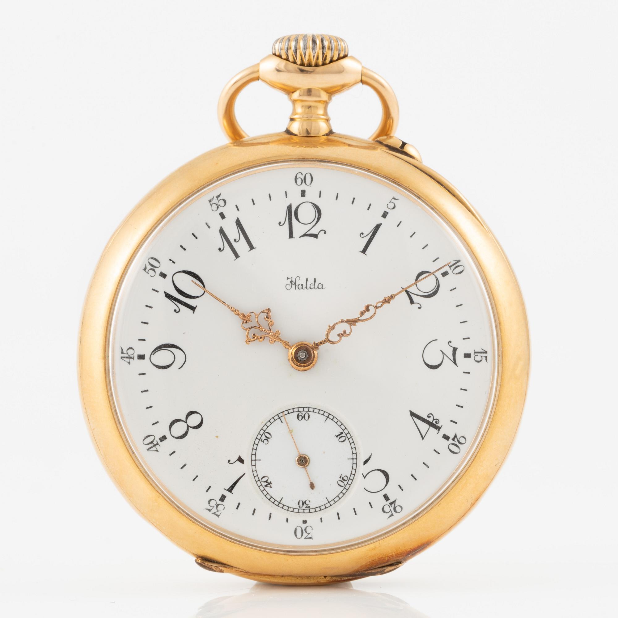 Halda, fickur, 50 mm.