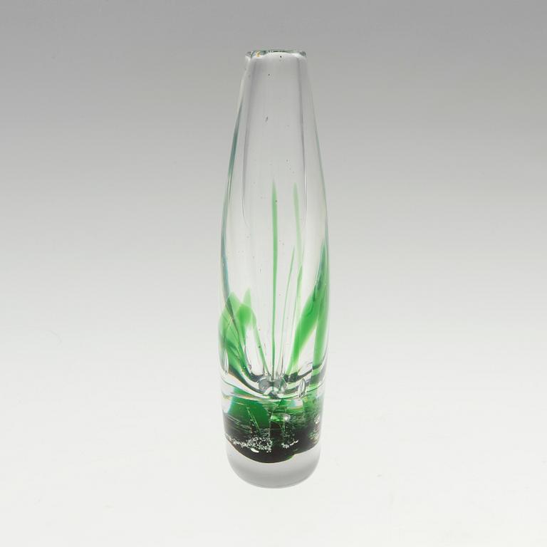 VICKE LINDSTRAND, a glass vase, Kosta 1960´s/70´s.