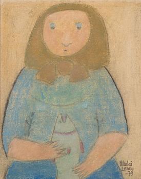 NIKOLAI LEHTO, pastell, signerad och daterad -79.