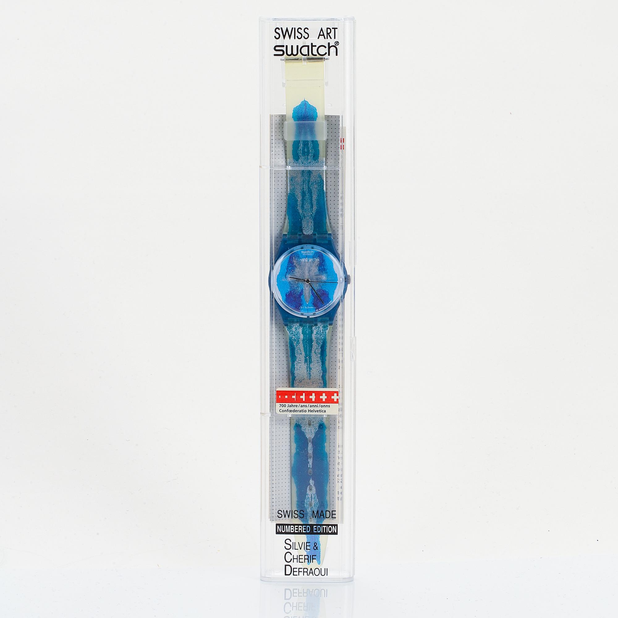 Swatch, Horizon, Cherif & Silvie Defraoui, wristwatch 34 mm.