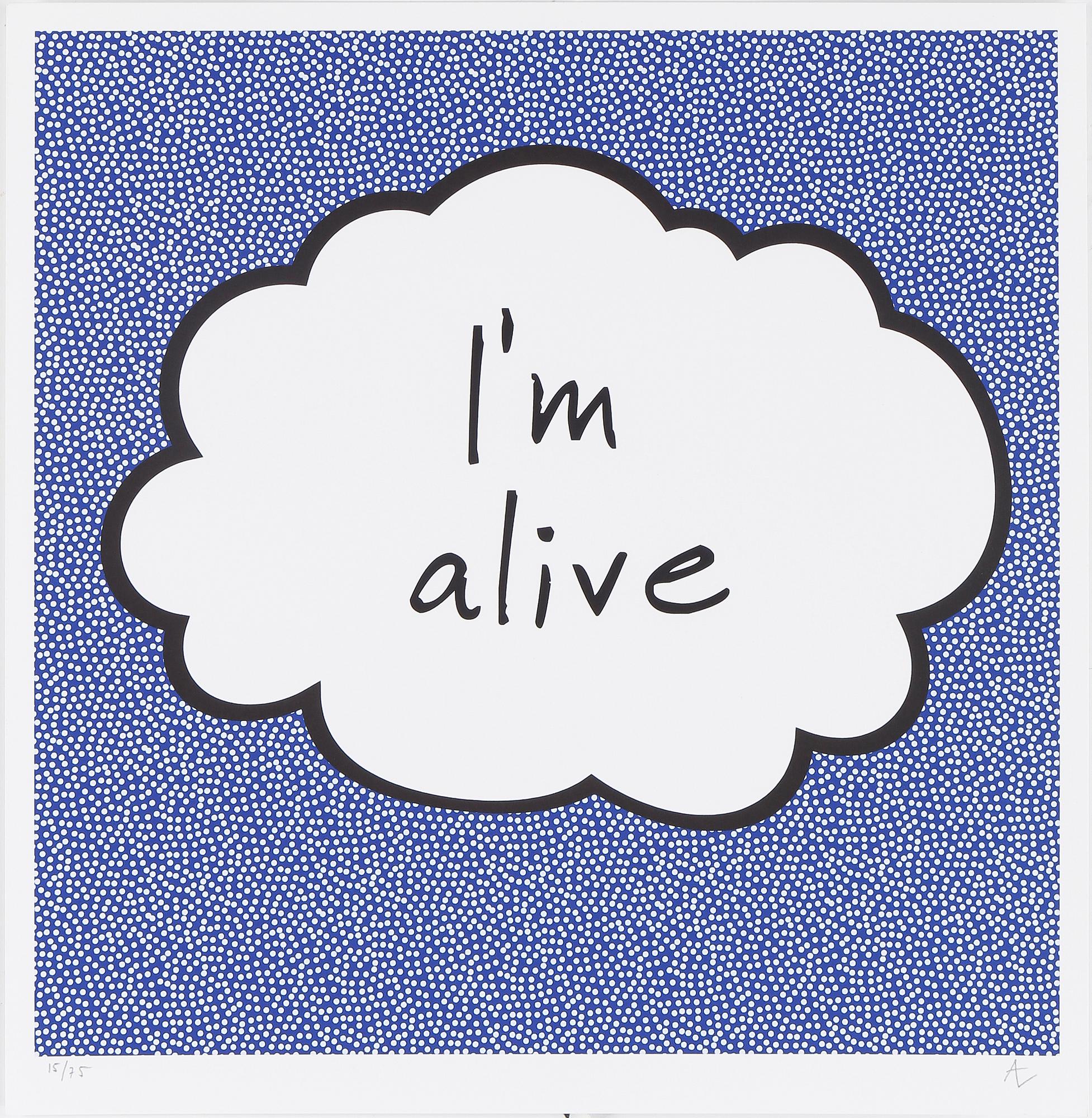 JOAKIM ALLGULANDER, "I´m alive", färglitografi, monogramsignerad, numrerad 15/75.