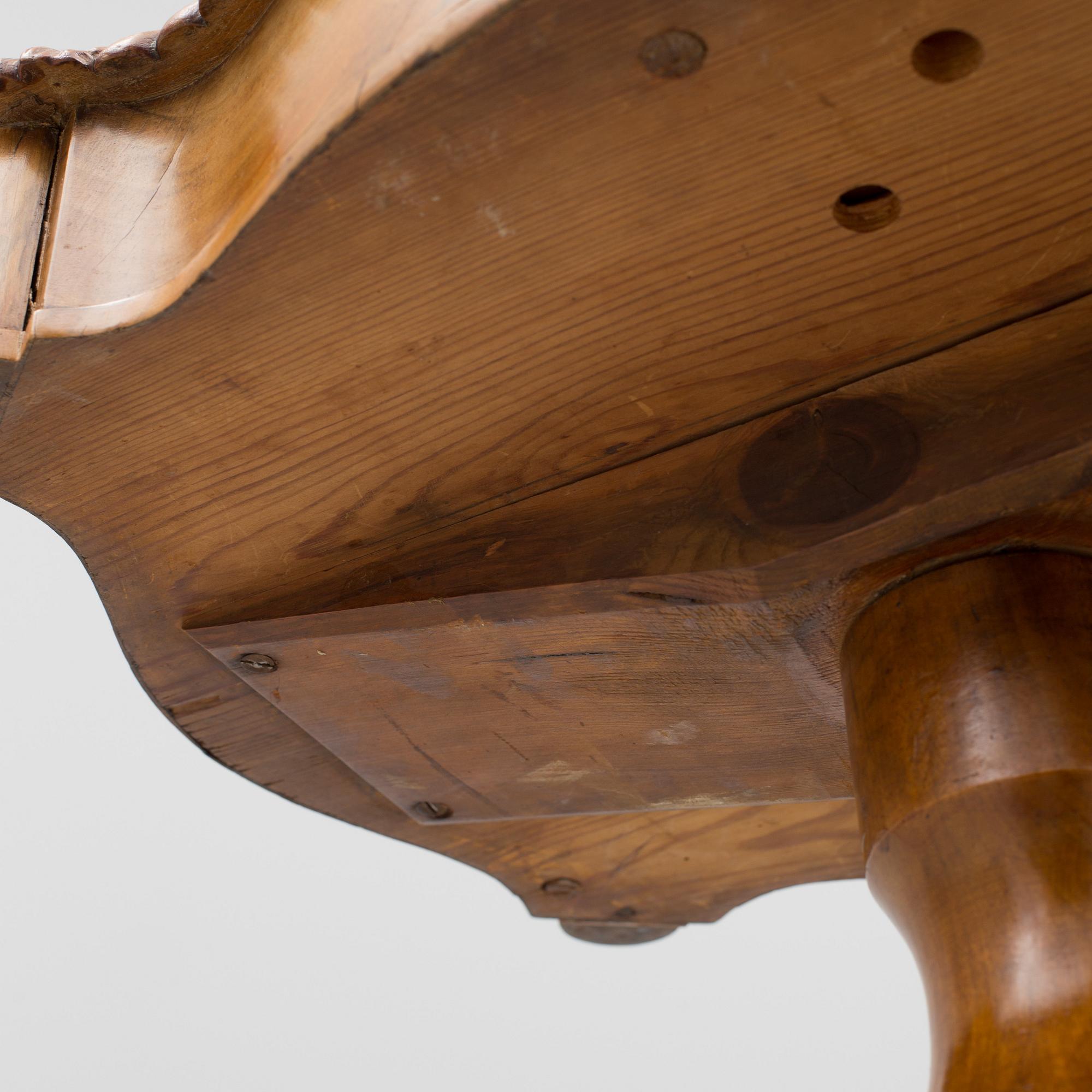 A mid 19th century sewing table.