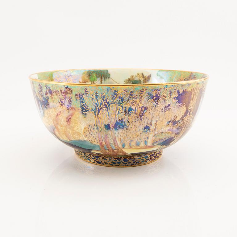 Daisy Makeig-Jones, skål "Fairyland lustre", "z4968", Wedgwood, England 1920-30-tal.