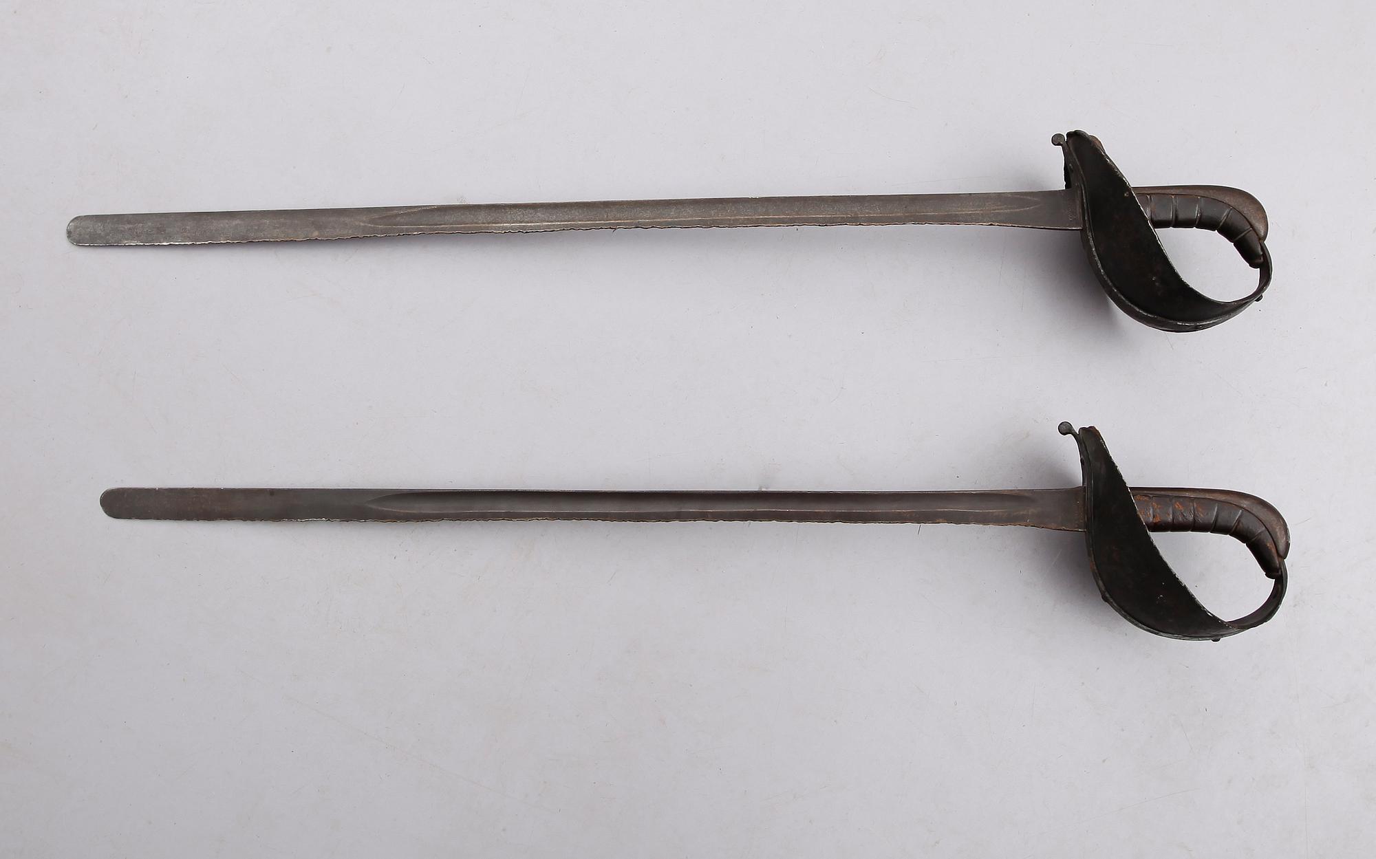 FÄKTSABLAR, 1 par, 1800-talets andra hälft.