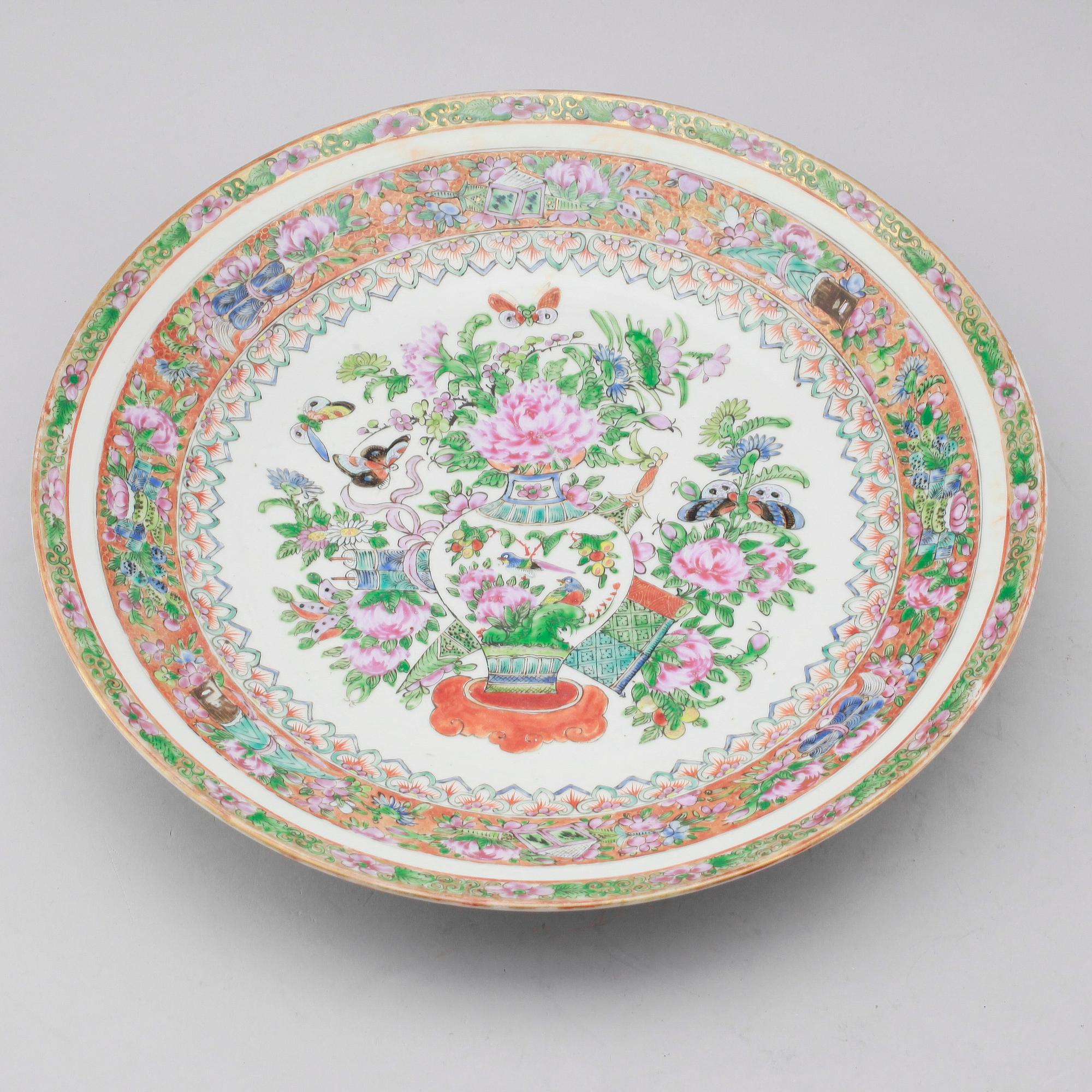 FAT, porslin, Kina, Kanton, 1800-tal.