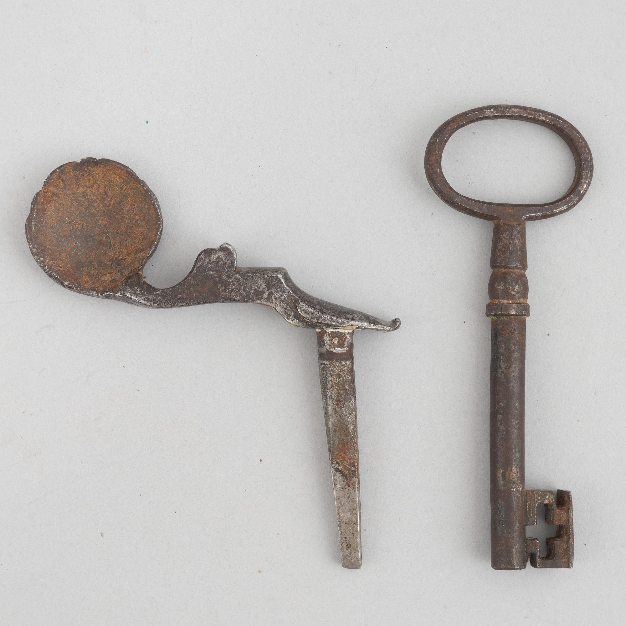 Lås, troligen Sverige, 1700-talets mitt, Rokoko.