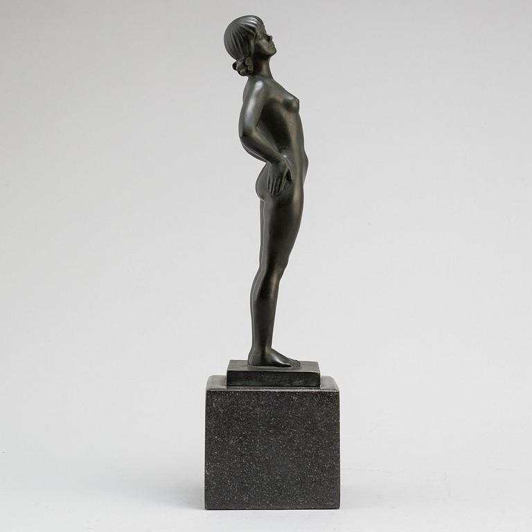 CARIN NILSON, Sculpture, bronze. Signed and with foundry mark. H: 39 cm.