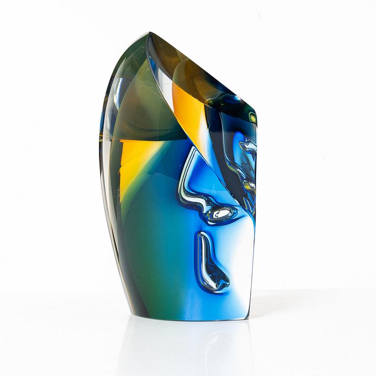 Göran Wärff, unik skulptur, glas, Kosta Boda.