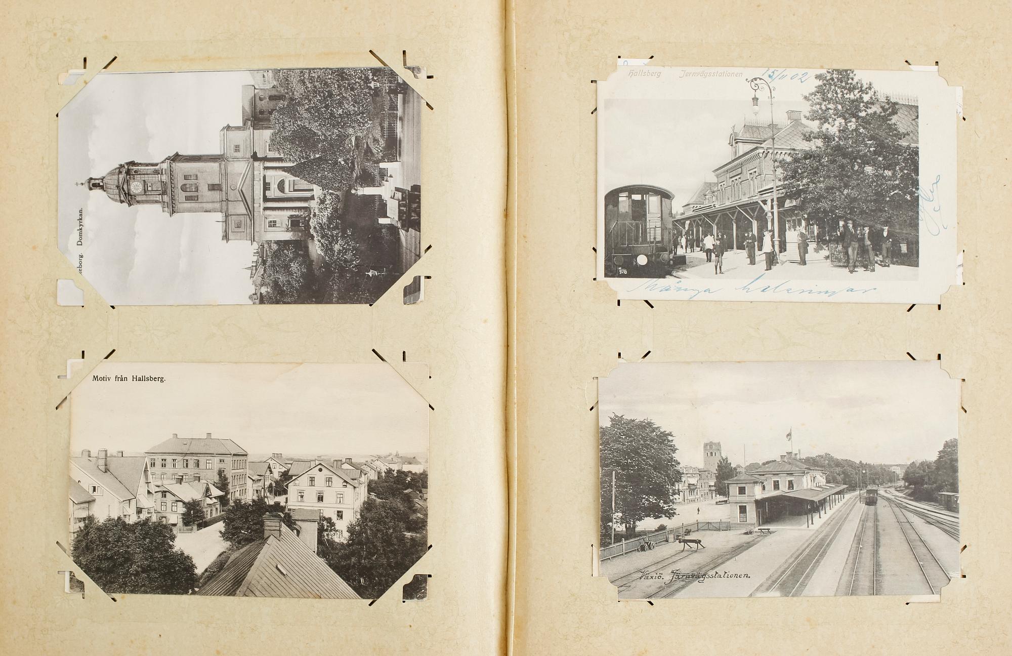 BREFKORTSALBUM, omkring år 1900.