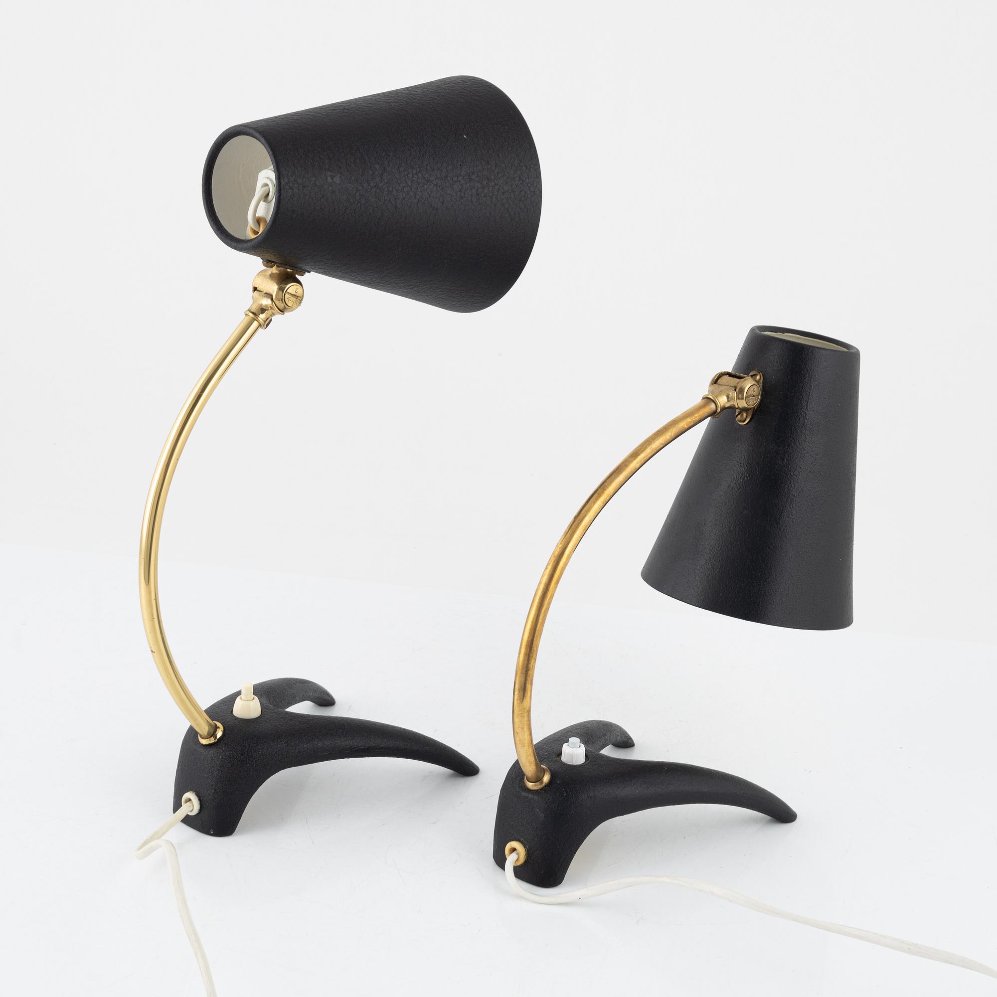 A pair of table lights from EWÅ, mid 20th Century.