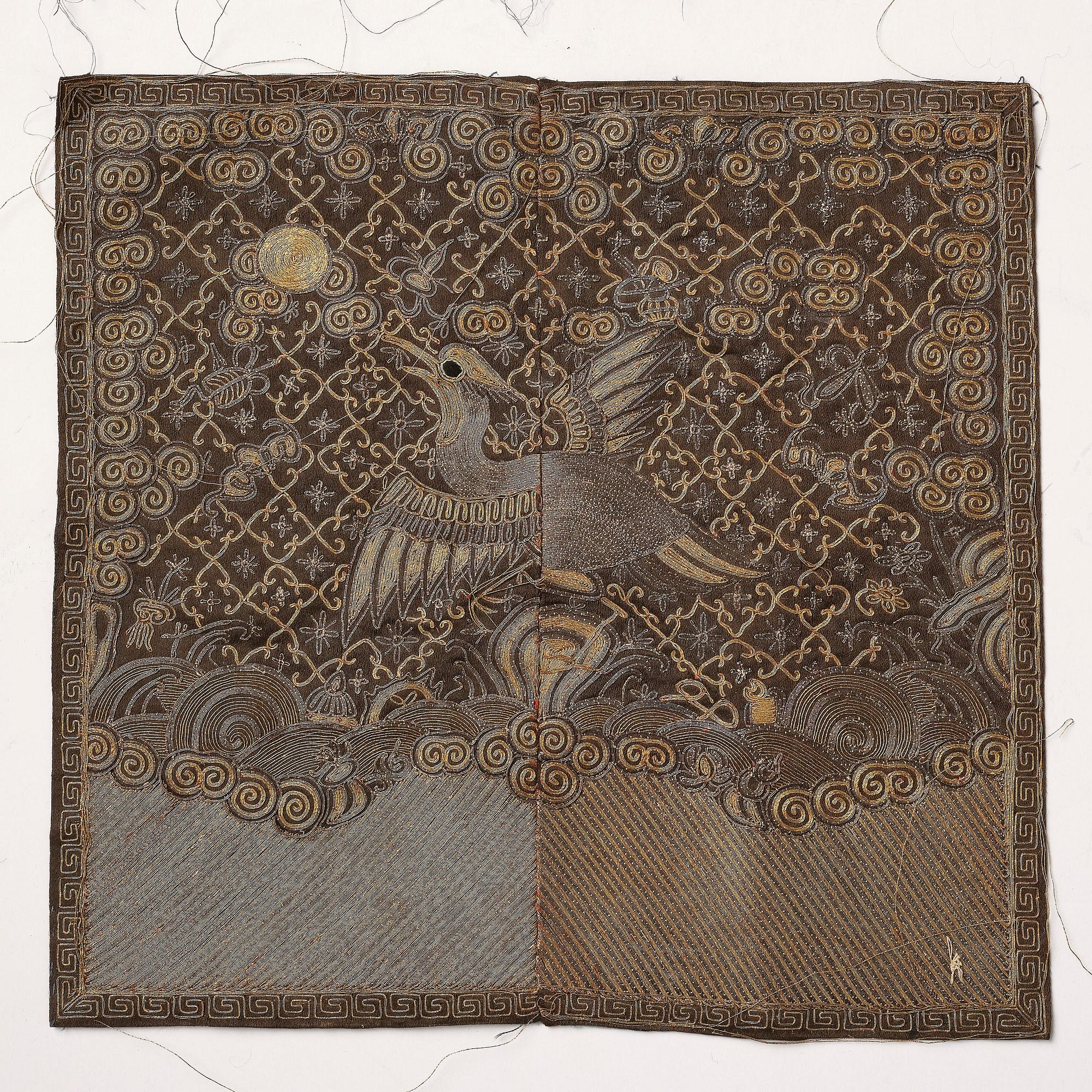 A group of six 'Buzi', Qing dynasty, 19th century.