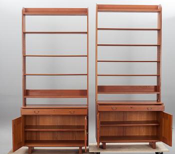 BOKHYLLOR, 2 st, "modell 2112", Josef Frank, Firma Svenskt Tenn.