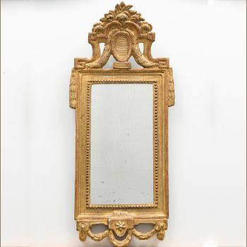 A MIRROR, gustavian Niclas Falkengren (1750-1813), Jönköping, late 18th century.