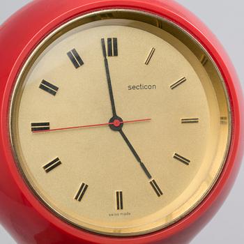 A Angelo Mangiarotti "Secticon" table clock.