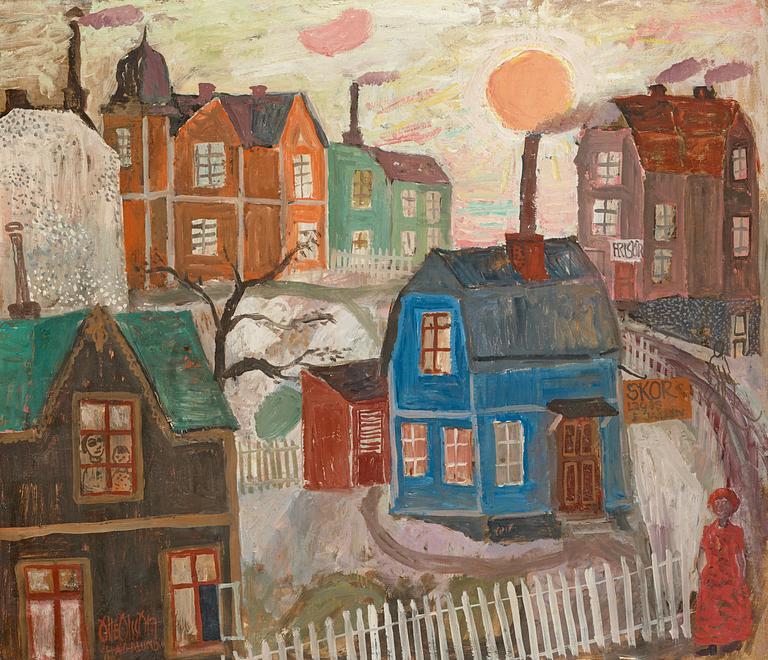 Olle Olsson-Hagalund, "Solnedgång, Hagalund".