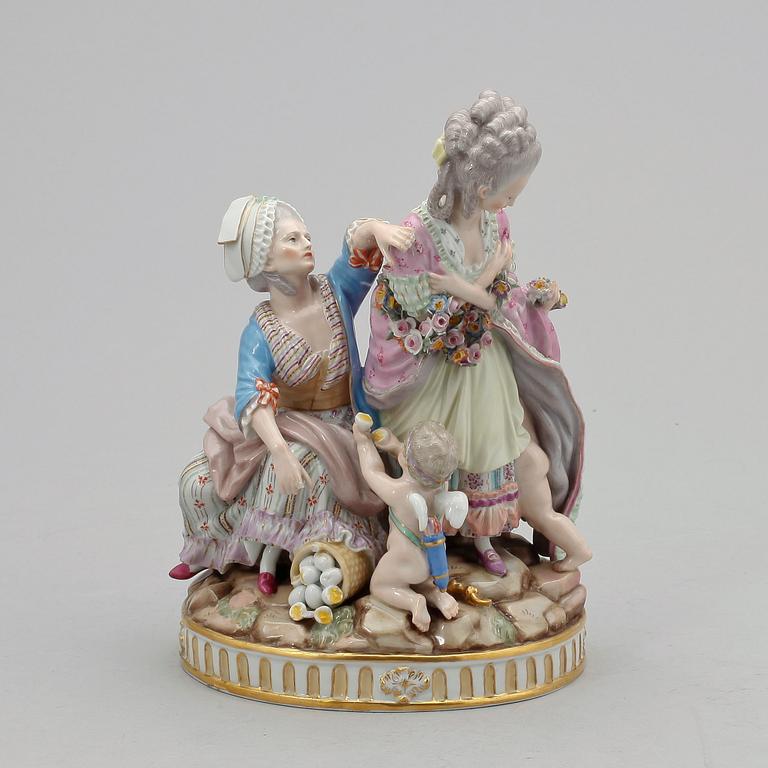 FIGURIN, porslin, meissen Marcolinistil, 1800-tal.