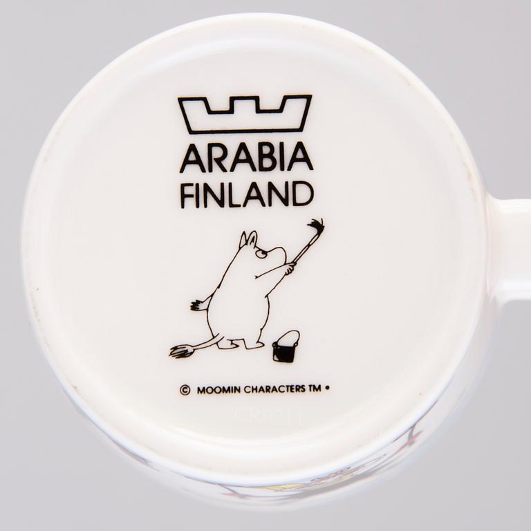 MOOMIN-MUGS, 11 pcs, porcelain, 'Winter season mugs', Moomin Characters, Arabia 2007-2017.