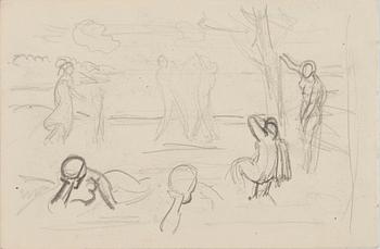 Santeri Salokivi, Sketches, 4 pcs, for the work 'The Song of the Sun' (1929).