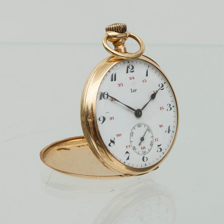 FICKUR, herr, Lip, 18K guld, tidigt 1900-tal.