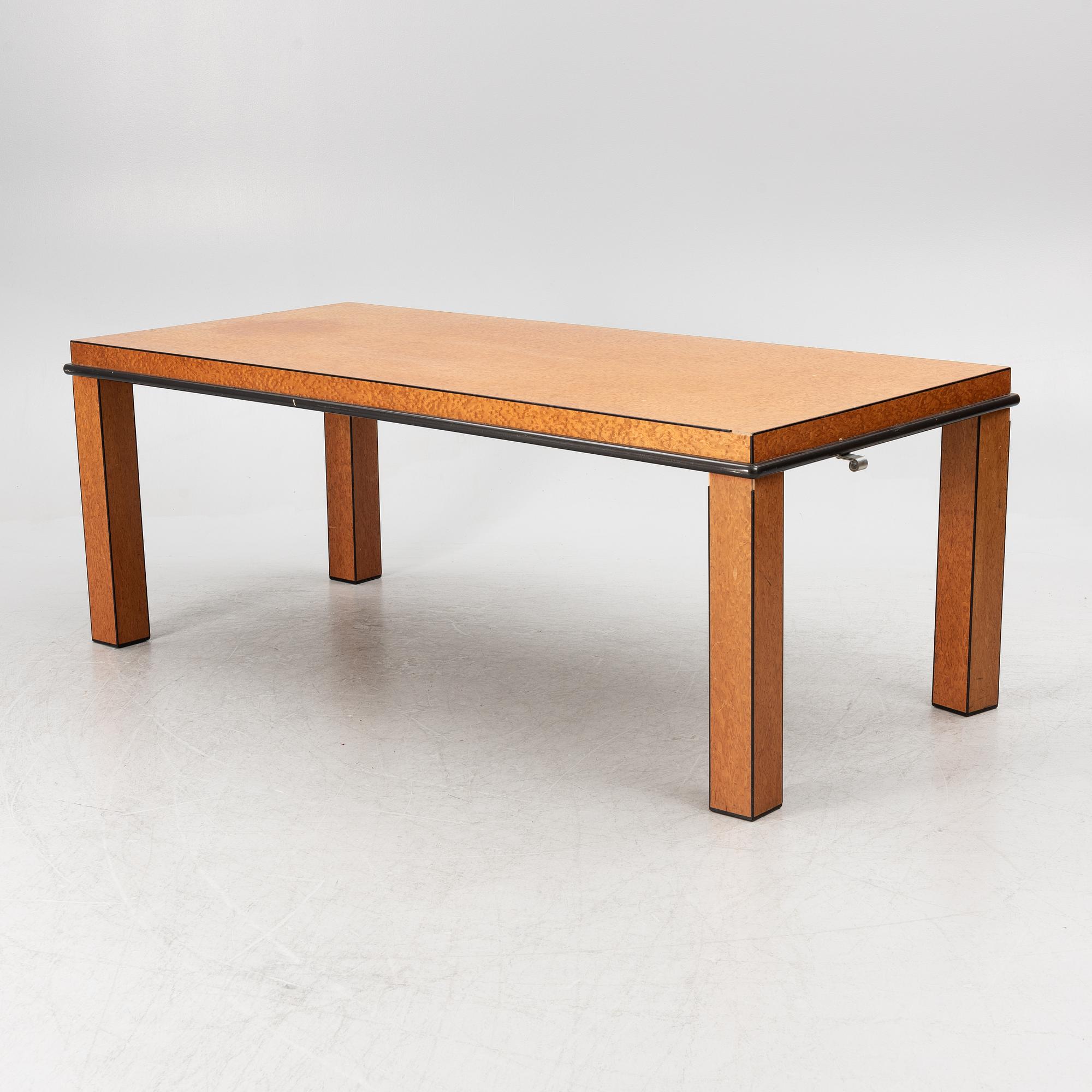 Ettore Sottsass & Marco Zanini, dining table, "Donau", Franz Leitner, 1980s.