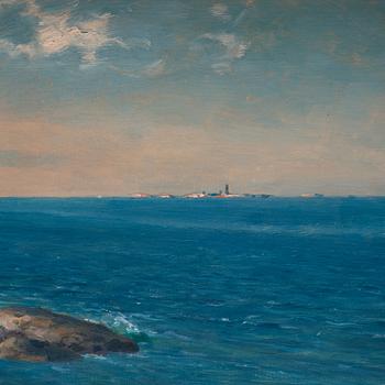 Vy mot Pater Noster från Marstrand.