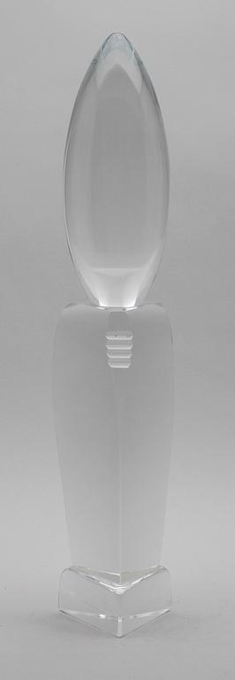 SKULPTUR, glas, Eva Englund, signerad.