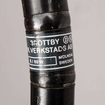 INDUSTRILAMPA, metall, Brottby Verkstads AB, Mölndal, 1900-talets första hälft.