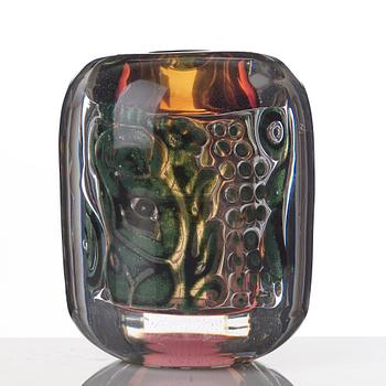 Edvin Öhrström, an "ariel" vase with a bathing female, Orrefors Sweden 1942, nr 260.