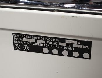 MIKROVÅGSUGN, Cupol, Carl-Arne Breger, Husqvarna, modellen formgiven 1969.