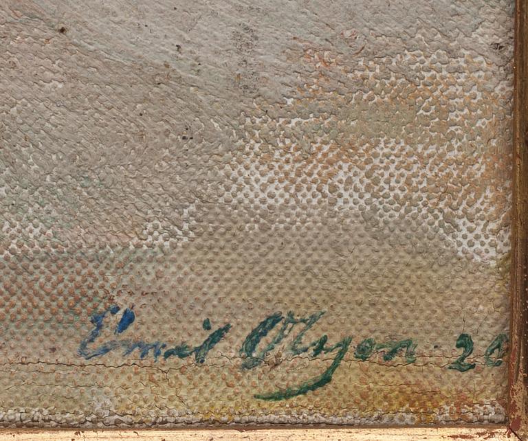 EMIL OLSSON, olja på duk, signerad och daterad 1920(?).