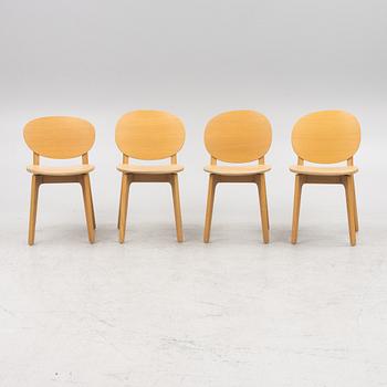 Claesson Koivisto Rune, four 'olive' chairs, Swedese.