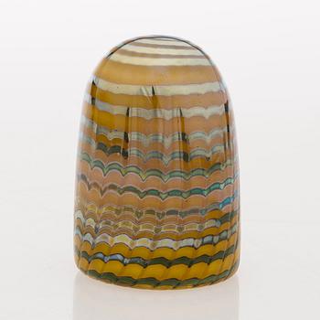 OIVA TOIKKA, GLASSKULPTUR, "Pikku pöllö", signerad O. Toikka Nuutajärvi.