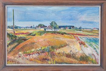 FRANS BERG, olja på pannå, signerad och daterad 37.