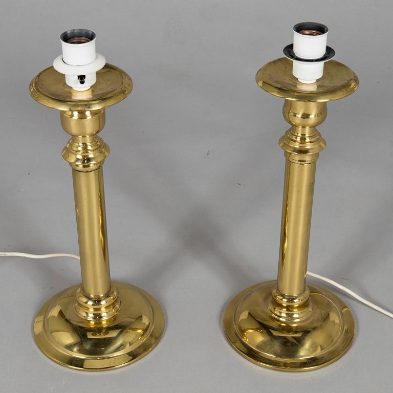 A pair of late 20th century table lights, Denmark.