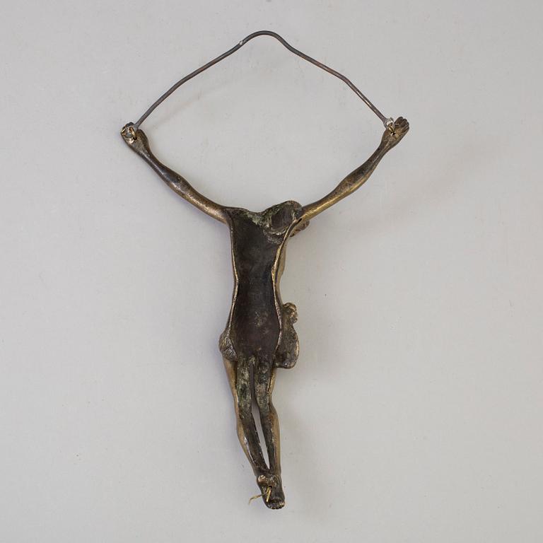 an 18th century bronze crucifix.