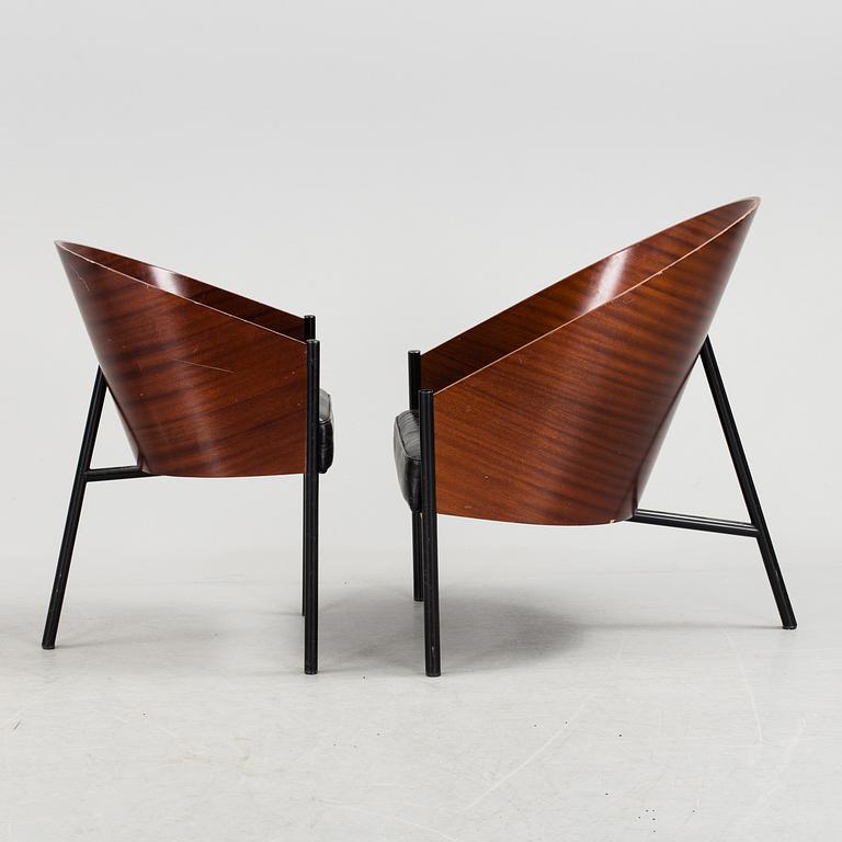 PHILIPPE STARCK, fåtöljer, 2+1 st, '"Costes" Tango' Driade-Aleph.
