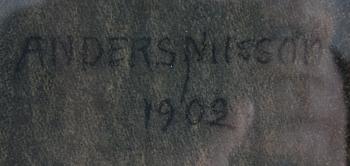 NILSSON, ANDERS. Kolteckning, sign o dat 1902.