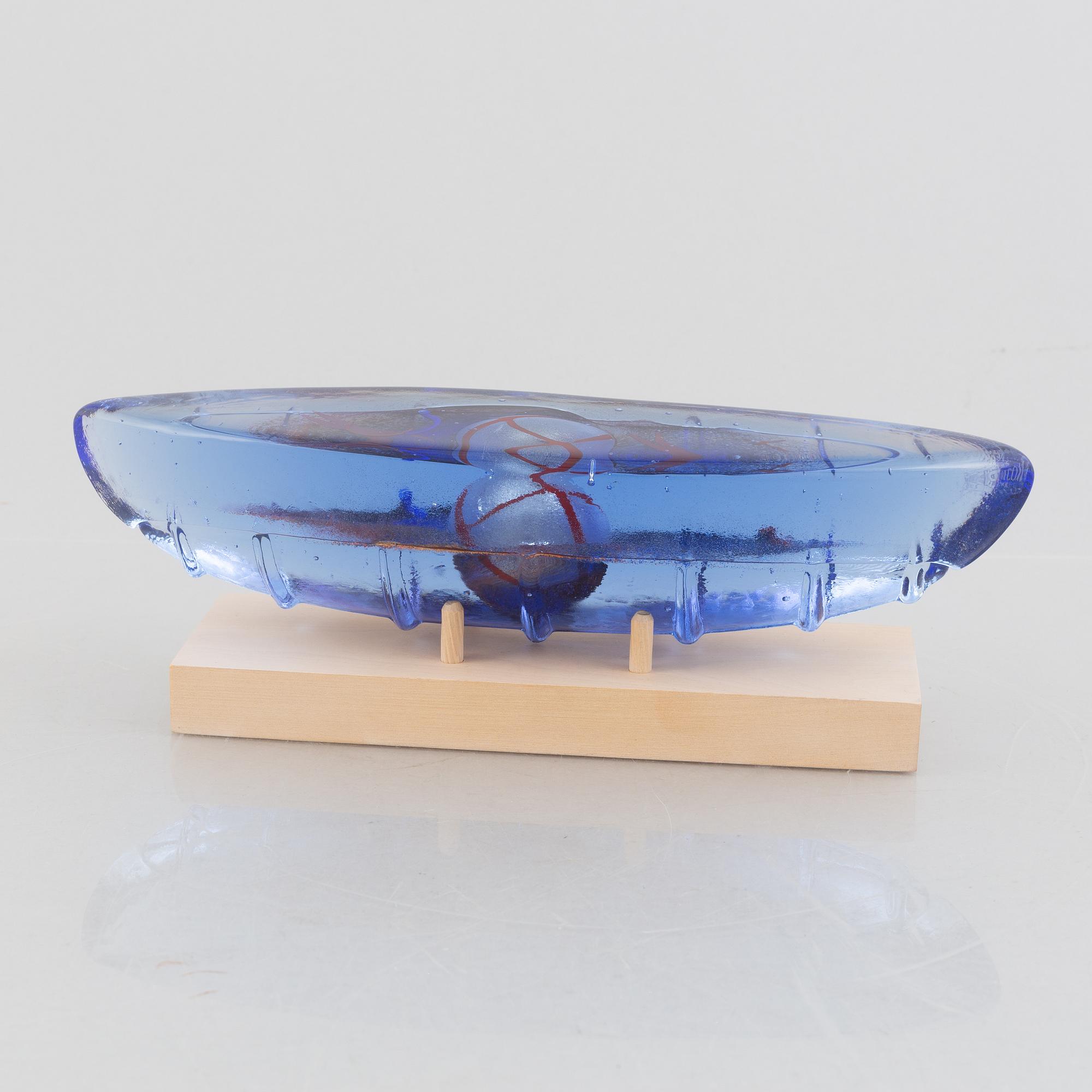 Bertil Vallien, a glass sculpture, Kosta Boda.