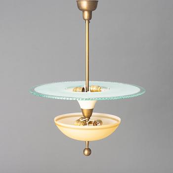 Erik Tidstrand, a ceiling lamp model "29587", Nordiska Kompaniet, 1930s.