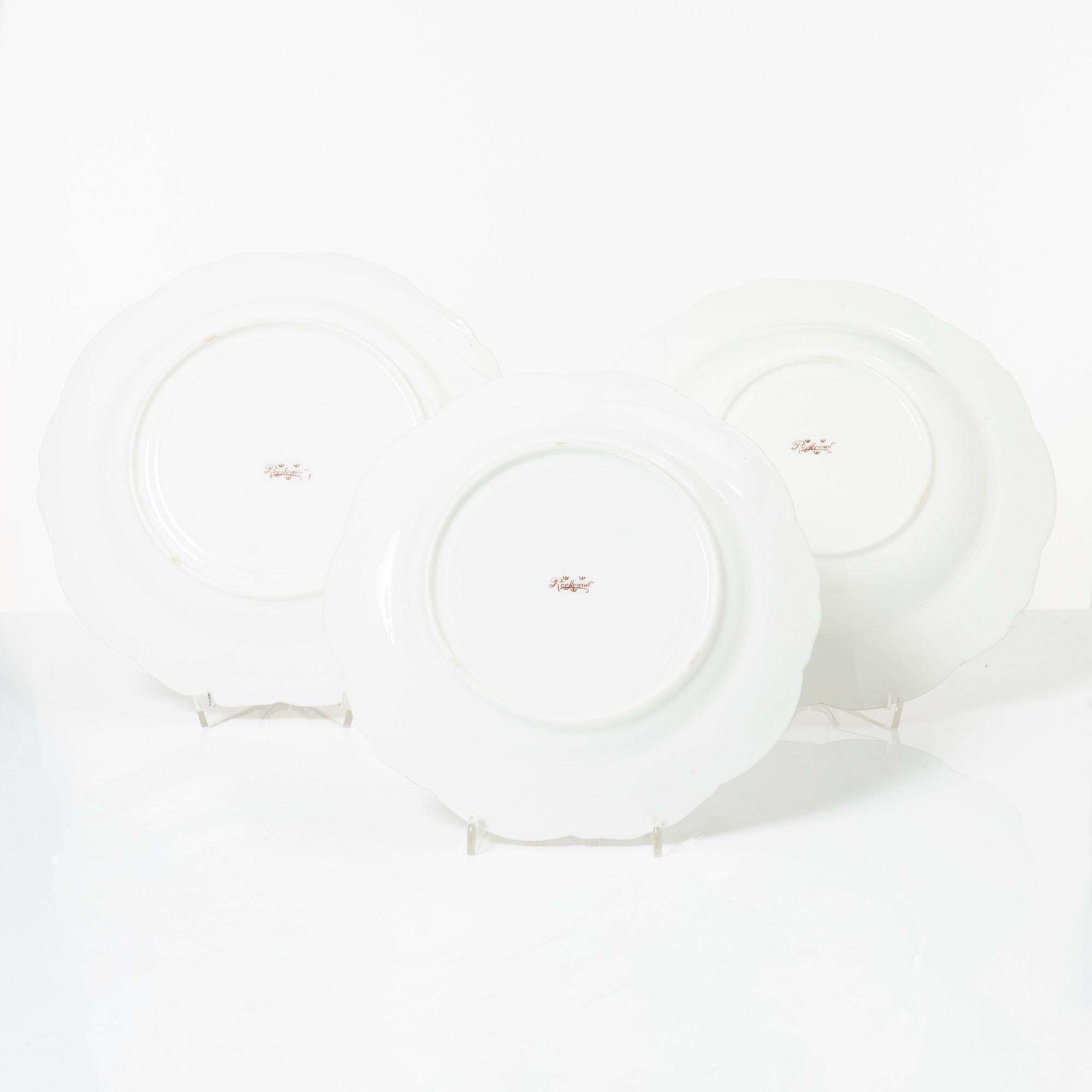 Servisdelar, 55st, porslin, Rörstrand, sent 1800-/tidigt 1900-tal.