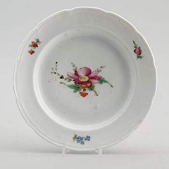 TALLRIK, porslin, 1800-talets första hälft.