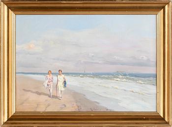 THEODOR FRIIS. Olja på duk. Signerad TH Friis Skagen.