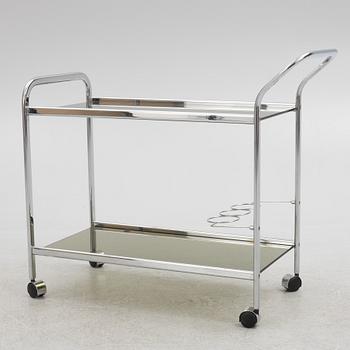 A serving trolley, 1980s.