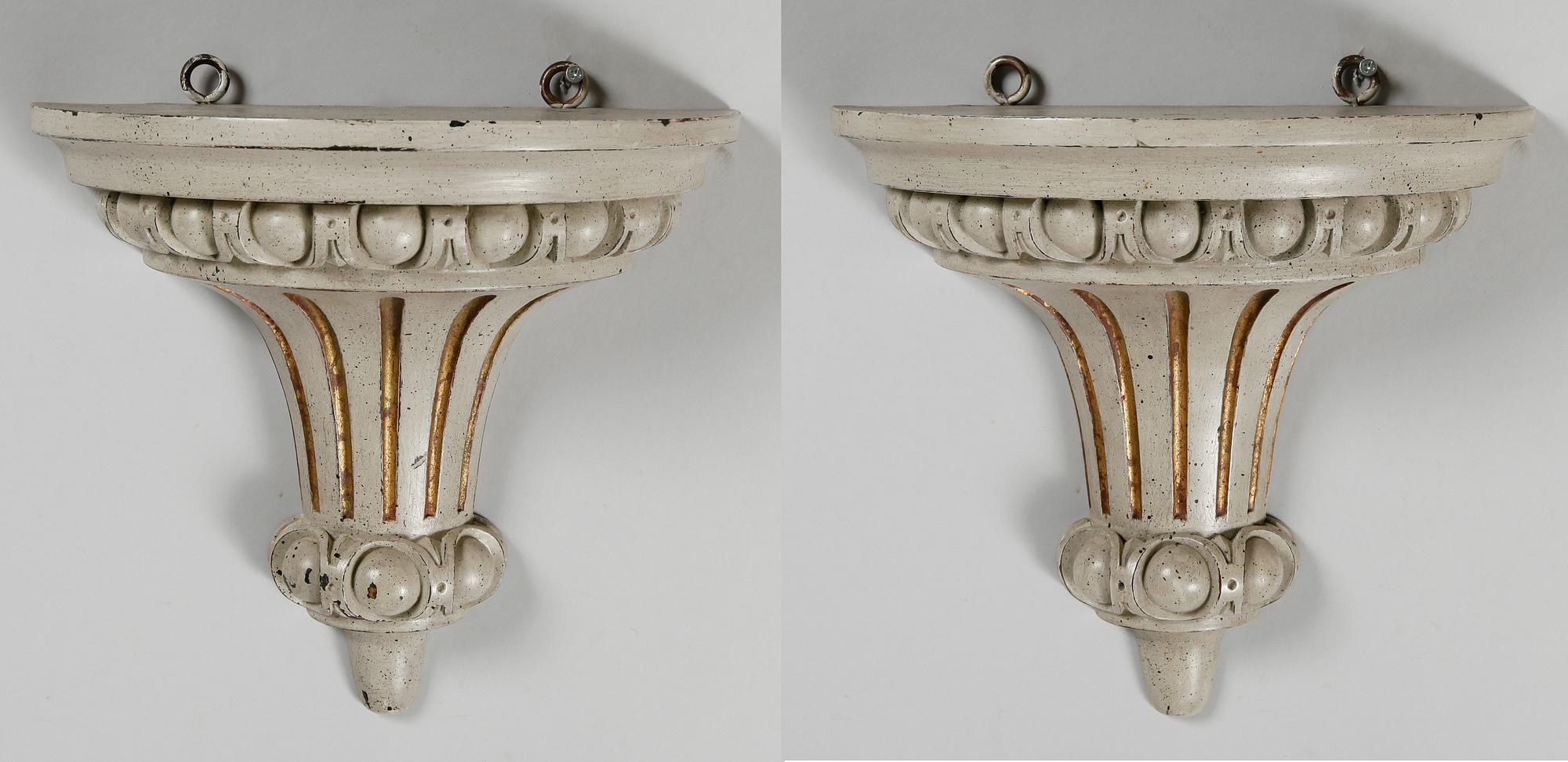 KONSOLHYLLOR, 1 par, gustaviansk stil. 1900-tal.