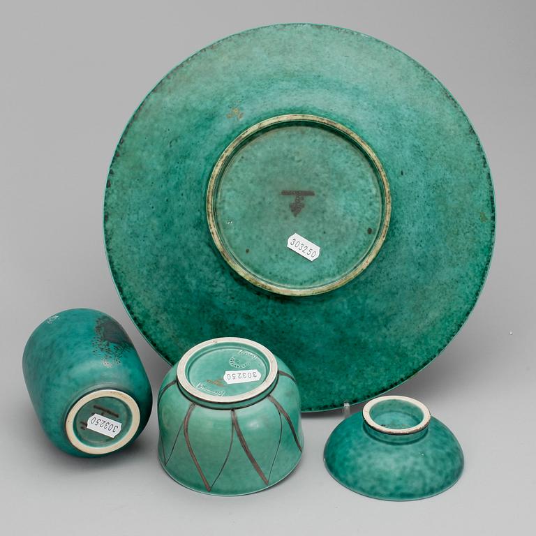 PARTI ARGENTA, 4 delar. Wilhelm Kåge, Gustavsberg.