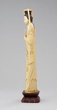 A Chinese 20th century ivory figure.