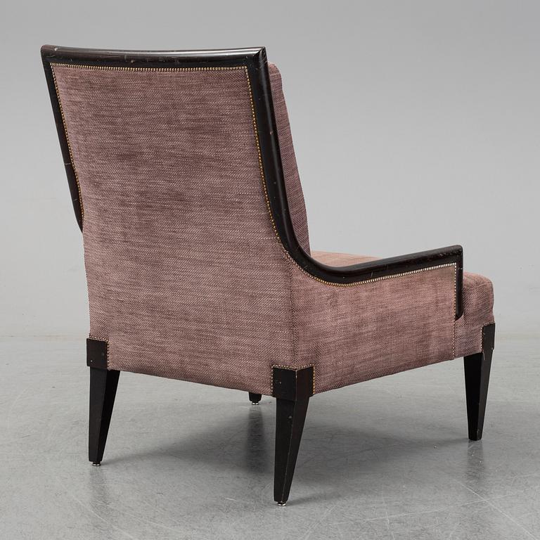 A mid 20th century easy chair, from the "Cadierbaren" Grand Hotel, Stockholm.