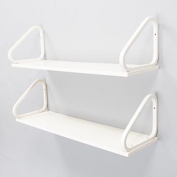 ALVAR AALTO,  Two late 20th century shelves for Artek.