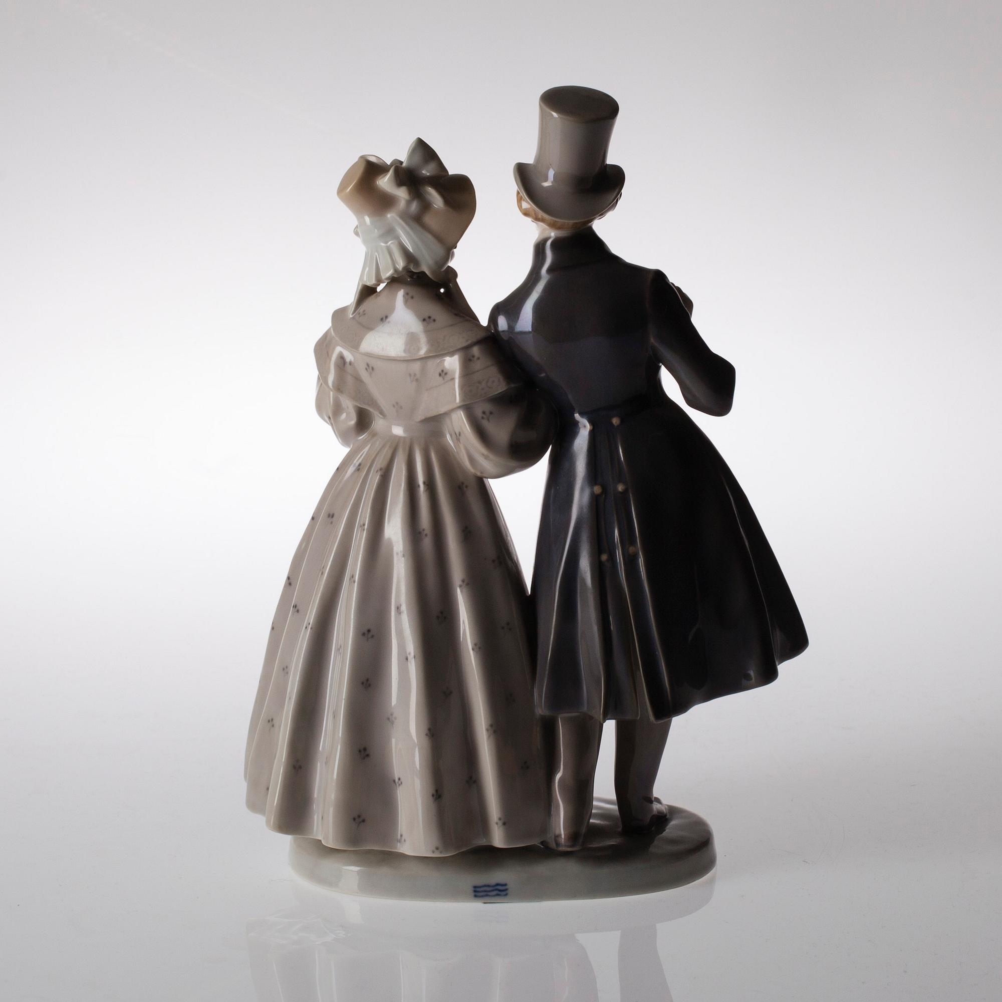 FIGURIN, porslin, Christian Thomsen, Royal Copenhagen 1914.